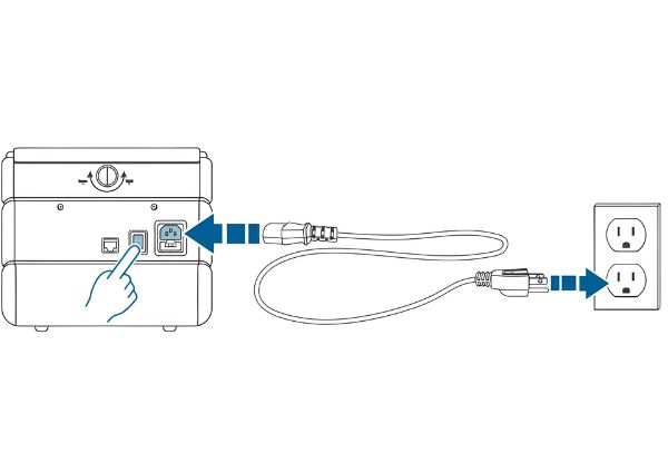 Paso 1: conectar el cable de alimentación